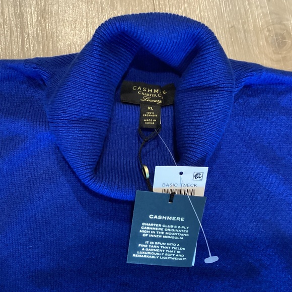 Charter Club Women's 100% Cashmere Turtleneck Sweater, size XL - Picture 3 of 5